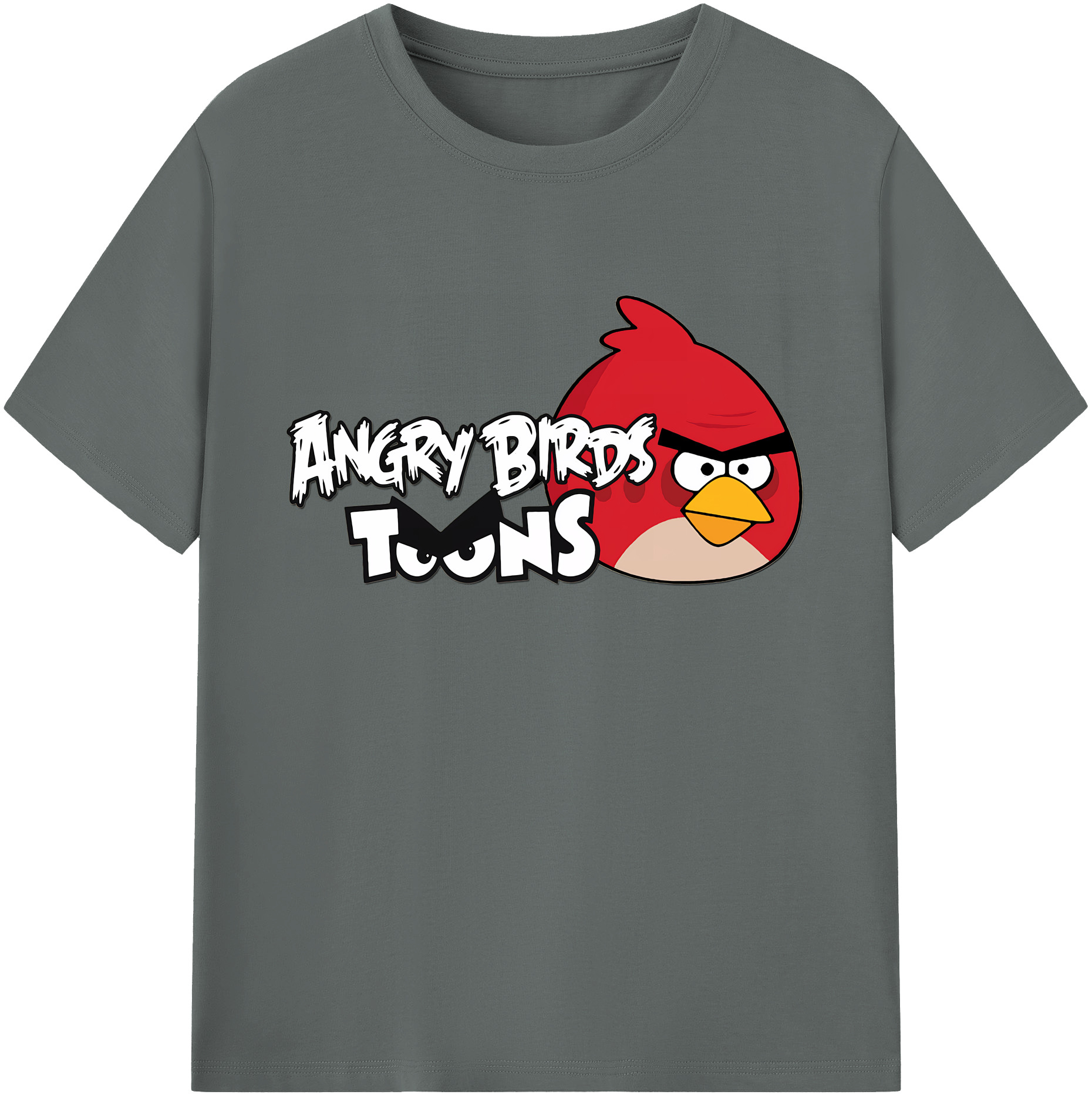 （画像用） Angry Birds アングリーバード 綿100％ メンズ半袖Tシャツ｜肌触りやわらか＆通気性